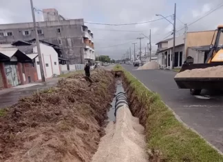 Balneário Gaivota inicia drenagem na 2ª Avenida