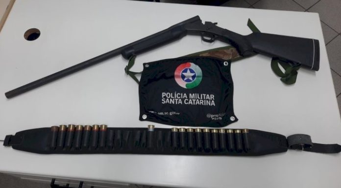 Homem é detido por porte ilegal de arma de fogo e caça