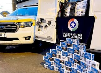 Polícia Militar Rodoviária apreende cigarros de origem paraguaia
