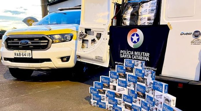 Polícia Militar Rodoviária apreende cigarros de origem paraguaia