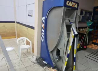 Bandidos arrombam caixa eletrônico em Balneário Gaivota