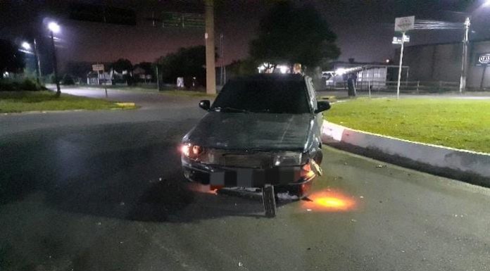 Acidente de trânsito em Sombrio mobiliza PM na madrugada desta quarta-feira