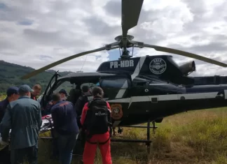 SARASUL atende ocorrência de pouso forçado de balão
