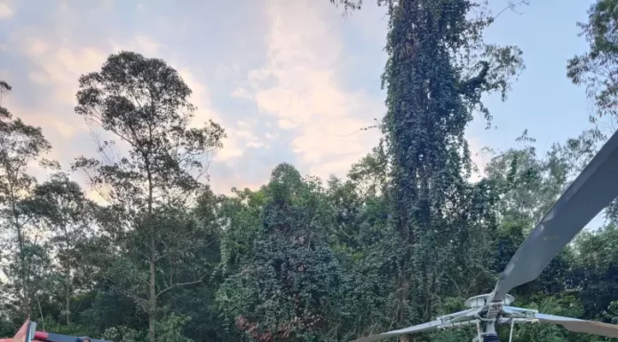Aeronave do SAER e SARA SUL presta apoio ao SAMU