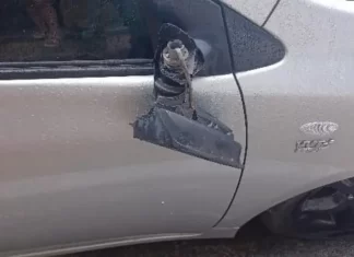 Carro é danificado de forma criminosa em Sombrio