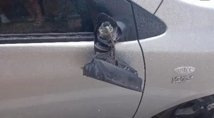Carro é danificado de forma criminosa em Sombrio