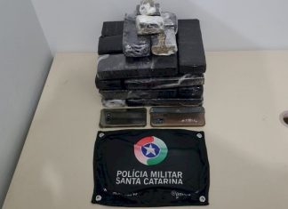Casal é preso com quase 10 kg de maconha em Laguna