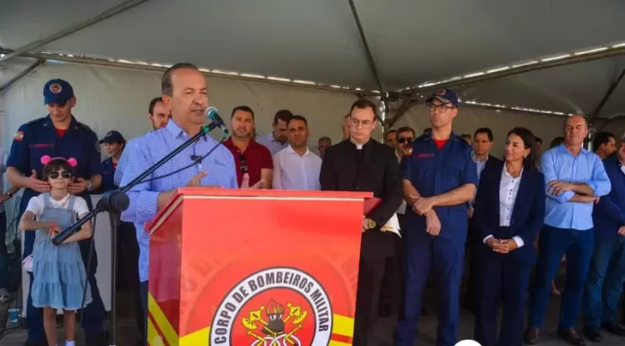 Prefeito e Vice de Gaivota prestigiam inauguração do Corpo de Bombeiros em Sombrio e conversam sobre obras com Governador Jorginho Mello