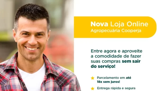 Cooperja lança canal de vendas on line em suas lojas agropecuárias
