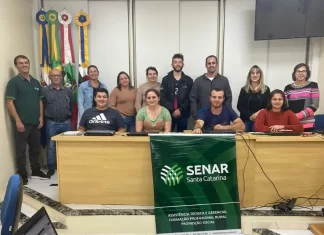 Produtores participam de curso de emissão de nota fiscal eletrônica em Jacinto Machado