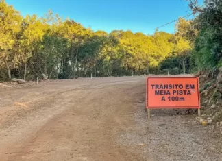 Obras avançam para a concretagem das primeiras curvas na Serra do Faxinal