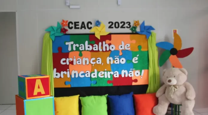 CEAC de Sombrio faz atividades alusivas ao Dia Mundial Contra o Trabalho Infantil