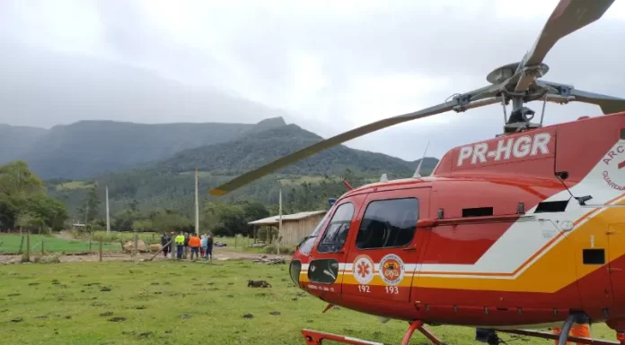 Bombeiros realizaram sobrevoo nas comunidades de Praia Grande