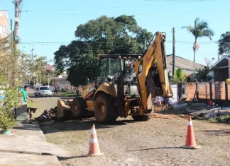 Sombrio tem obras, reformas, reparos e pavimentações em andamento em diversos bairros