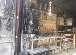 Funcionários agem rapidamente e apagam incêndio no interior de Jacinto Machado