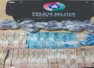 Homem é alvejado por dois tiros em Praia Grande e droga é apreendida