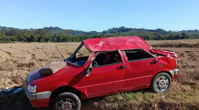 Capotamento é registrado em Santa Rosa do Sul