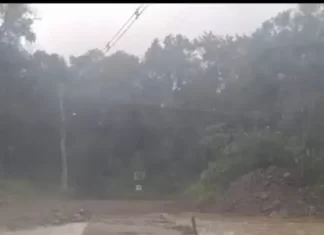 Chuva traz danos em Timbé do Sul