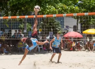 Circuito catarinense de futevôlei agita arena gaivota neste final de semana