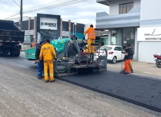 Obra da SC 449 Sombrio x Gaivota está em andamento