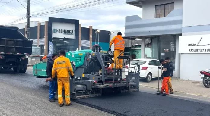 Obra da SC 449 Sombrio x Gaivota está em andamento