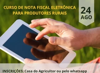 Curso de Nota Fiscal Eletrônica para produtores rurais de Santa Rosa do Sul