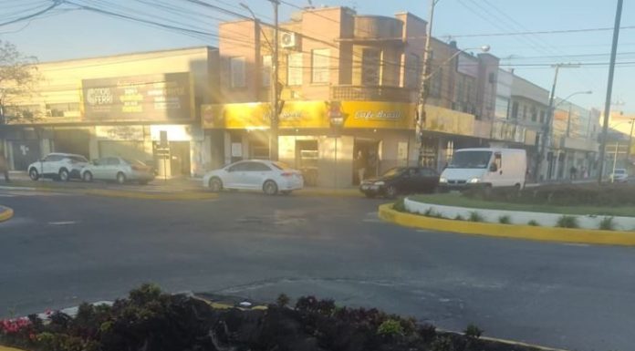 Floreira do canteiro central da Avenida 7 de Setembro é destruído