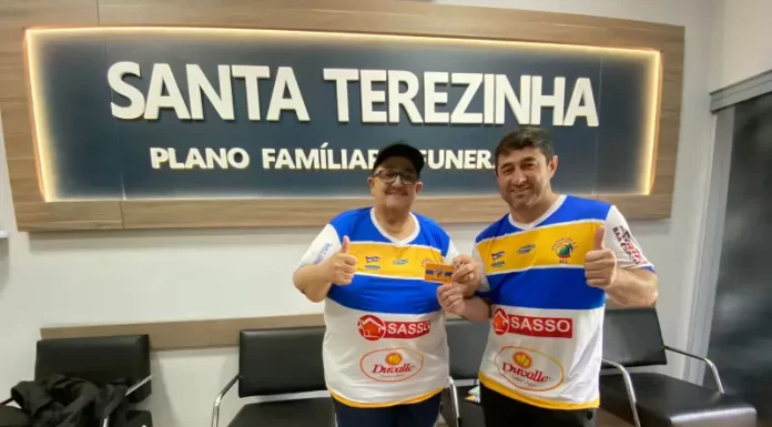 Carlos da funerária , firma parceria com o Araranguá Esporte Clube