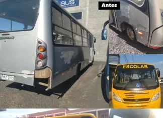 Ônibus do transporte escolar é recuperado com recursos próprios da prefeitura