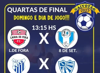 Definidos os confrontos das quartas de final do Gaivotão 2023