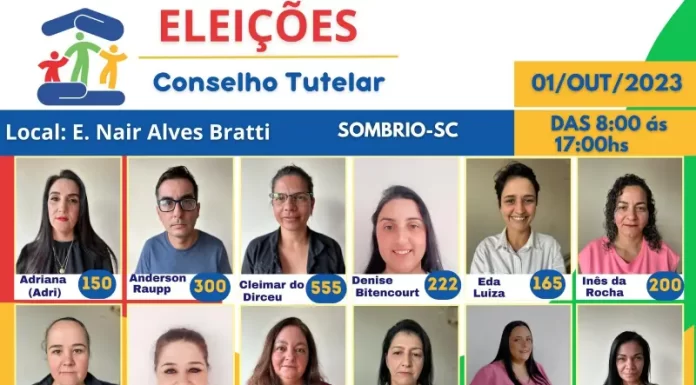 CMDCA de Sombrio apresenta os candidatos a conselheiros tutelares