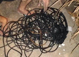 Bandidos voltam a gerar prejuízo com furto de fios da rede elétrica em Balneário Gaivota