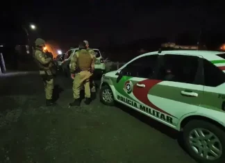 Fuga cinematográfica registrada em Balneário Gaivota