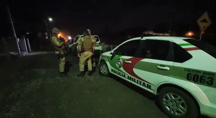 Fuga cinematográfica registrada em Balneário Gaivota