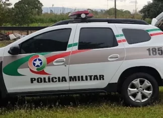 Homem e preso em ação da PM em Balneário Gaivota