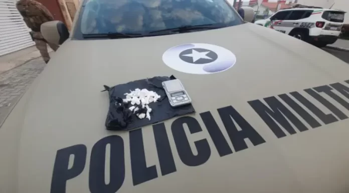 PM prende homem pela segunda vez nesta semana por tráfico de drogas