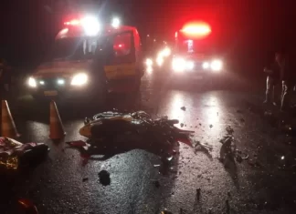 Motociclistas morrem em colisão frontal na SC 285 entre Timbé do Sul e Turvo
