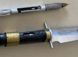 Policia Militar apreende faca revolver e caneta revolver em Sombrio