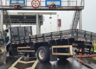 Acidente no Pedágio da BR 101 em São João do Sul