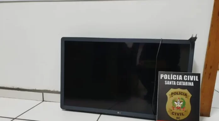 TV furtada é recuperada pela Polícia Civil de Turvo