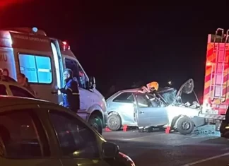 Colisão frontal em Turvo resulta em uma morte