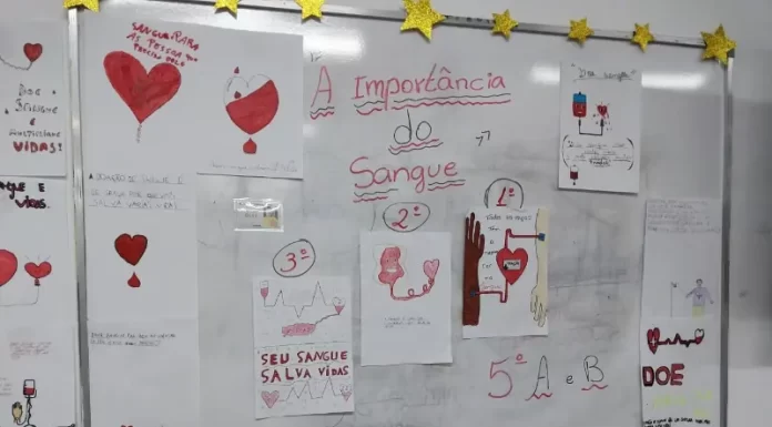 Alunos de escola sombriense se mobilizam para campanha de doação de sangue