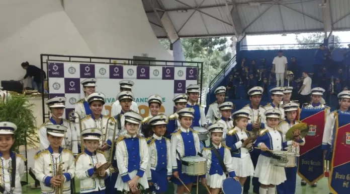 Fanfarra de Praia Grande participa de Festival de Bandas de Sopro e Percussão em Criciúma