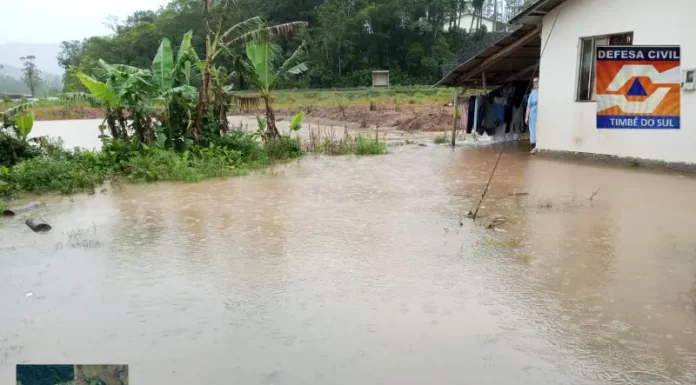 Timbé do Sul apresenta pontos de alagamento