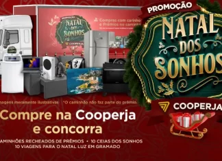 Promoção Natal dos Sonhos Cooperja sorteará dois caminhões de prêmios
