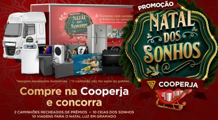 Promoção Natal dos Sonhos Cooperja sorteará dois caminhões de prêmios