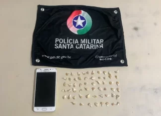 Ação da PM apreende droga a captura suspeito em Santa Rosa do Sul