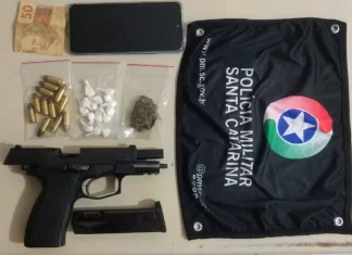Operação da PM resulta na apreensão de drogas, arma e prisão em São João do Sul