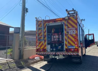 Corpo de Bombeiros registra princípio de incêndio em Sombrio na manha de quarta-feira