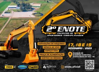 Santa Rosa do Sul se prepara para o 2º Encontro de Operadores de Terraplanagem